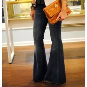 High waisted 7 for mankind bell bottoms